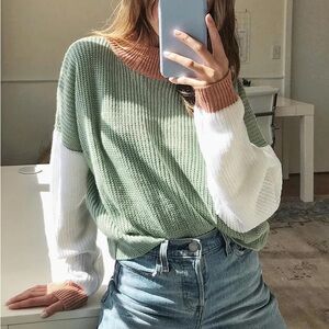 Princess Polly Lucien colorblock sweater